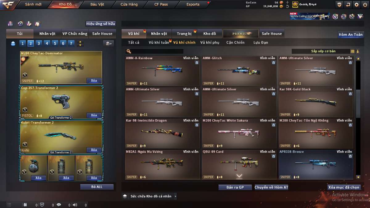 shop acc cf uy tin gia re